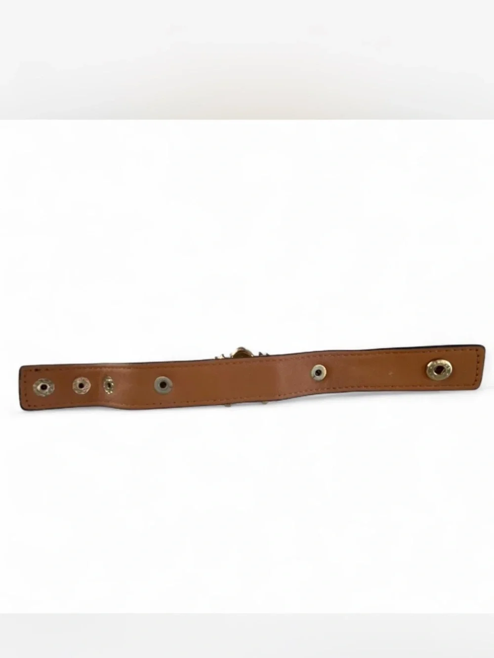 RATE BETSEY JOHNSON HOLLYWOOD COLLECTION LION HEAD LEATHER BRACELET - Picture 3 of 3